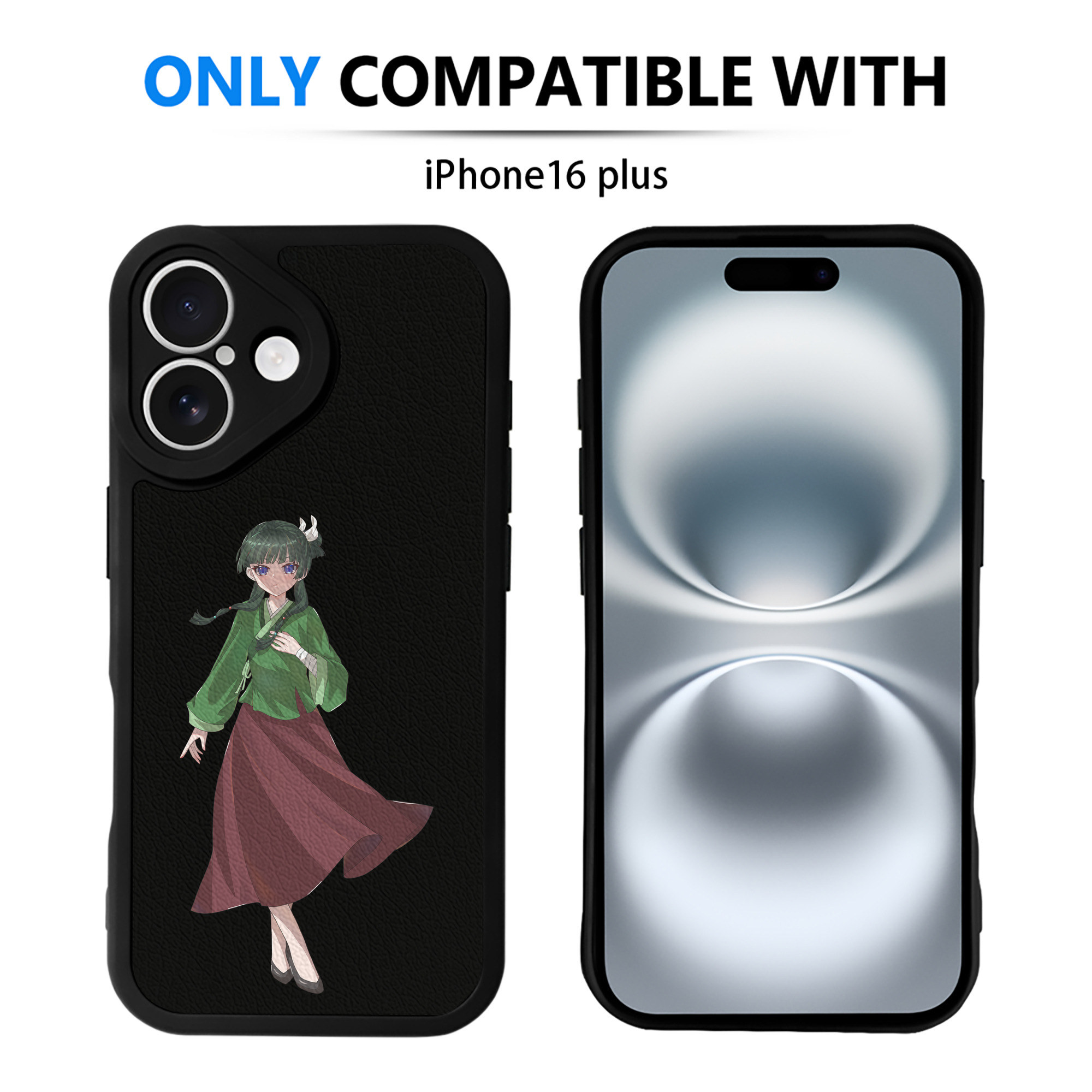 （画像用） 薬屋のひとりごと The Apothecary Diaries 【iPhone 16シリーズ対応】シリコンスマホケース（レザー調） 材質：シリコン